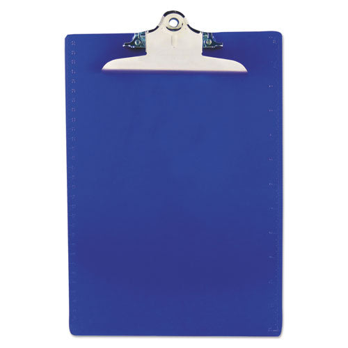Saunders wholesale. Recycled Plastic Clipboard With Ruler Edge, 1" Clip Cap, 8 1-2 X 12 Sheets, Blue. HSD Wholesale: Janitorial Supplies, Breakroom Supplies, Office Supplies.