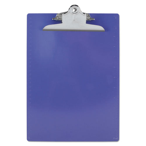 Saunders wholesale. Recycled Plastic Clipboard W-ruler Edge, 1" Clip Cap, 8 1-2 X 12 Sheets, Purple. HSD Wholesale: Janitorial Supplies, Breakroom Supplies, Office Supplies.