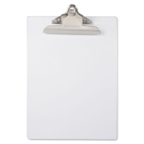 Saunders wholesale. Recycled Plastic Clipboard With Ruler Edge, 1" Clip Cap, 8 1-2 X 12 Sheet, Clear. HSD Wholesale: Janitorial Supplies, Breakroom Supplies, Office Supplies.