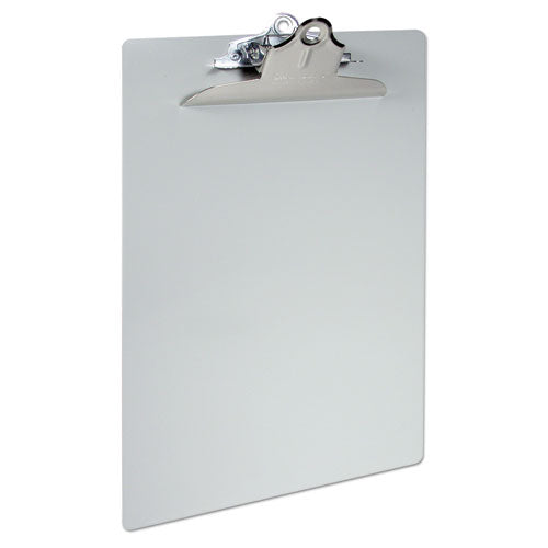Saunders wholesale. Aluminum Clipboard W-high-capacity Clip, 1" Clip Cap, 8 1-2 X 14 Sheets, Silver. HSD Wholesale: Janitorial Supplies, Breakroom Supplies, Office Supplies.