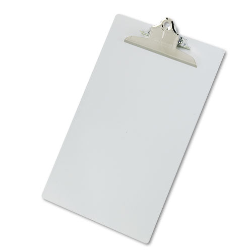 Saunders wholesale. Aluminum Clipboard W-high-capacity Clip, 1" Clip Cap, 8 1-2 X 14 Sheets, Silver. HSD Wholesale: Janitorial Supplies, Breakroom Supplies, Office Supplies.