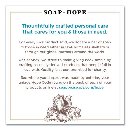 Soapbox wholesale. Hand Soap, Sea Minerals And Blue Iris, 12 Oz, 12-carton. HSD Wholesale: Janitorial Supplies, Breakroom Supplies, Office Supplies.