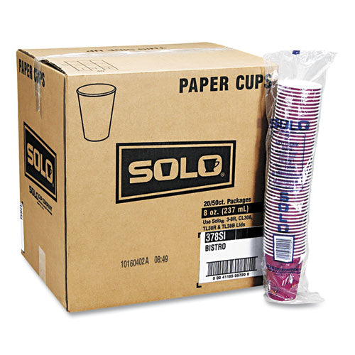 Dart® wholesale. DART Solo Bistro Design Hot Drink Cups, Paper, 10oz, 1000-carton. HSD Wholesale: Janitorial Supplies, Breakroom Supplies, Office Supplies.