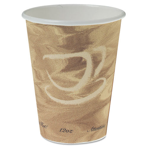 Dart® wholesale. DART Mistique Polycoated Hot Paper Cup, 12 Oz., Printed, Brown, 50-bag. HSD Wholesale: Janitorial Supplies, Breakroom Supplies, Office Supplies.