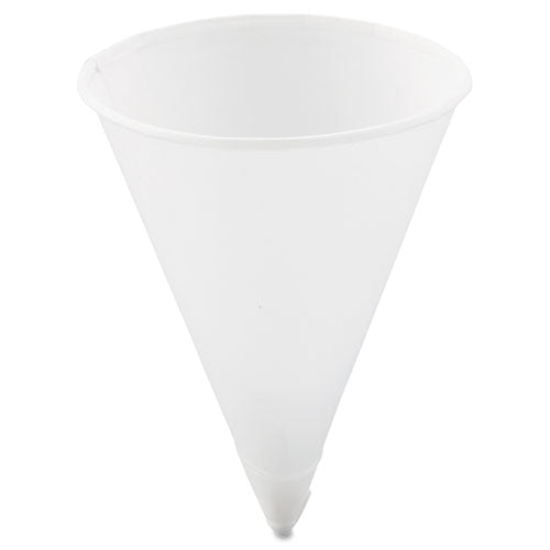 Dart® wholesale. DART Cone Water Cups, Paper, 4oz, Rolled Rim, White, 200-bag, 25 Bags-carton. HSD Wholesale: Janitorial Supplies, Breakroom Supplies, Office Supplies.