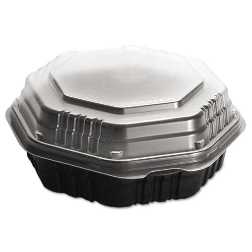 Dart® wholesale. DART Octaview Hinged-lid Hot Food Containers, 31 Oz, 9.55 X 9.1 X 3, Black-clear, 100-carton. HSD Wholesale: Janitorial Supplies, Breakroom Supplies, Office Supplies.