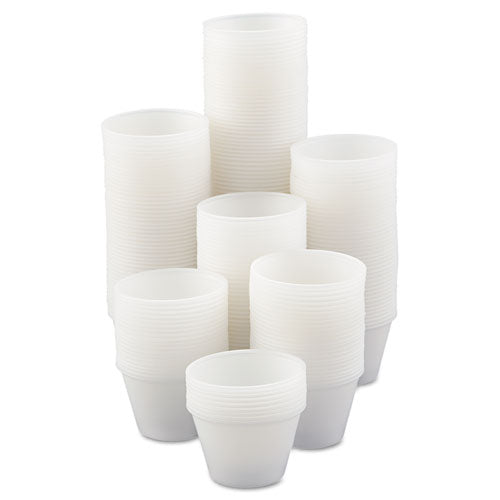 Polystyrene Soufflé Portion Cups, 2.5 Oz, Black, 250-bag, 10 Bags-carton