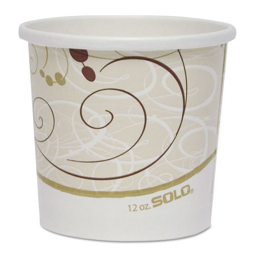 Dart® wholesale. DART Double Poly Paper Food Containers, 12 Oz, 3.6" Diameter X 3.3"h, Symphony Design, 25-pack, 20pack-crtn. HSD Wholesale: Janitorial Supplies, Breakroom Supplies, Office Supplies.