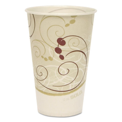 Dart® wholesale. DART Symphony Treated-paper Cold Cups, 12oz, White-beige-red, 100-bag, 20 Bags-carton. HSD Wholesale: Janitorial Supplies, Breakroom Supplies, Office Supplies.