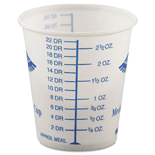 Dart® wholesale. DART Paper Medical And Dental Graduated Cups, 3 Oz, White-blue, 100-bag, 50 Bags-carton. HSD Wholesale: Janitorial Supplies, Breakroom Supplies, Office Supplies.