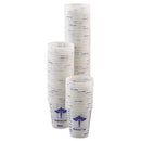 Dart® wholesale. DART Paper Medical And Dental Graduated Cups, 3 Oz, White-blue, 100-bag, 50 Bags-carton. HSD Wholesale: Janitorial Supplies, Breakroom Supplies, Office Supplies.