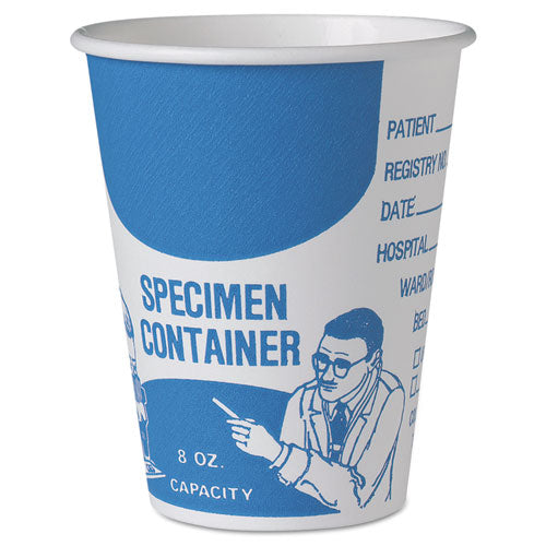 Dart® wholesale. DART Paper Specimen Cups, 8 Oz, Blue-white, 20-carton. HSD Wholesale: Janitorial Supplies, Breakroom Supplies, Office Supplies.