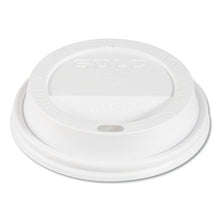 Load image into Gallery viewer, Dart® wholesale. DART Traveler Cappuccino Style Dome Lid, Fits 10oz Cups, White, 100-pack, 10 Packs-carton. HSD Wholesale: Janitorial Supplies, Breakroom Supplies, Office Supplies.