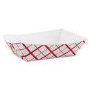 SCT® wholesale. Paper Food Baskets, 3 Lb Capacity, 7.2 X 4.95 X 1.94, Red-white, 500-carton. HSD Wholesale: Janitorial Supplies, Breakroom Supplies, Office Supplies.