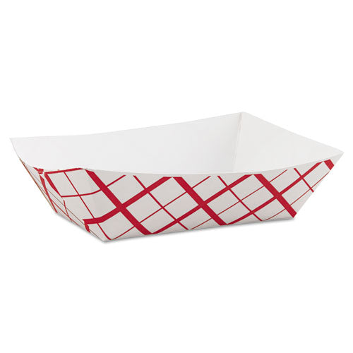SCT® wholesale. Paper Food Baskets, 3 Lb Capacity, 7.2 X 4.95 X 1.94, Red-white, 500-carton. HSD Wholesale: Janitorial Supplies, Breakroom Supplies, Office Supplies.