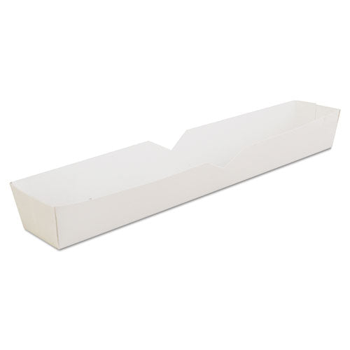 SCT® wholesale. Hot Dog Tray, 10.25 X 1.5 X 1.25, White, 500-carton. HSD Wholesale: Janitorial Supplies, Breakroom Supplies, Office Supplies.