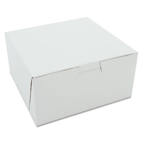 SCT® wholesale. Non-window Bakery Boxes, 6 X 6 X 3, White, 250-carton. HSD Wholesale: Janitorial Supplies, Breakroom Supplies, Office Supplies.