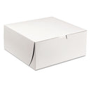 SCT® wholesale. Tuck-top Bakery Boxes, 9 X 9 X 4, White, 200-carton. HSD Wholesale: Janitorial Supplies, Breakroom Supplies, Office Supplies.