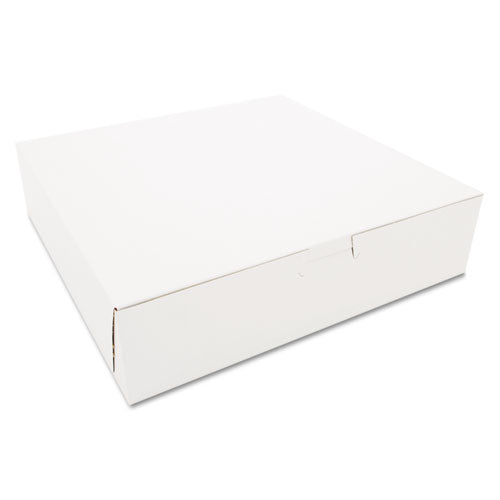SCT® wholesale. Tuck-top Bakery Boxes, 10 X 10 X 2.5, White, 250-carton. HSD Wholesale: Janitorial Supplies, Breakroom Supplies, Office Supplies.