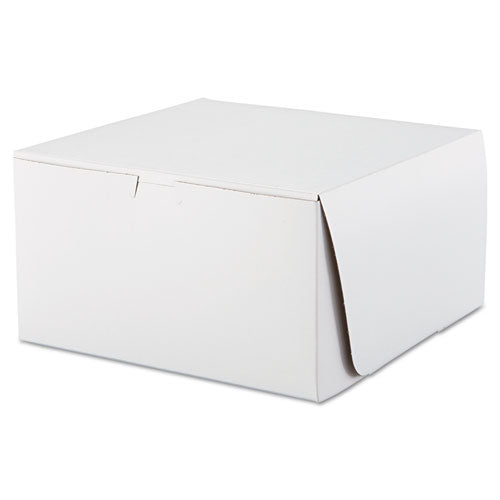 SCT® wholesale. Tuck-top Bakery Boxes, 10 X 10 X 5.5, White, 100-carton. HSD Wholesale: Janitorial Supplies, Breakroom Supplies, Office Supplies.