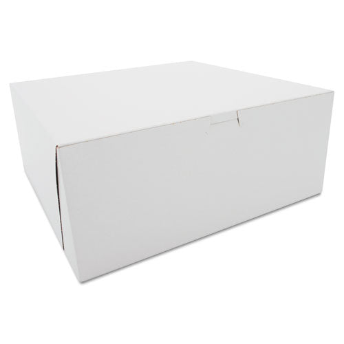 SCT® wholesale. Tuck-top Bakery Boxes, 12 X 12 X 5, White, 100-carton. HSD Wholesale: Janitorial Supplies, Breakroom Supplies, Office Supplies.