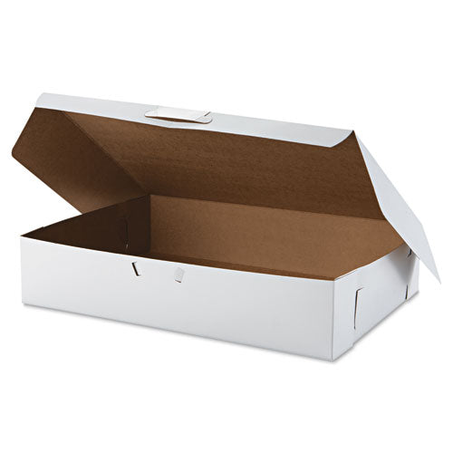 SCT® wholesale. Tuck-top Bakery Boxes, 19 X 14 X 4, White, 50-carton. HSD Wholesale: Janitorial Supplies, Breakroom Supplies, Office Supplies.