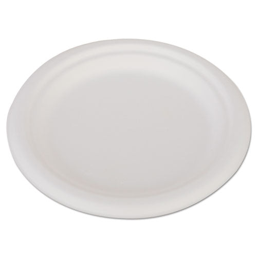SCT® wholesale. Champware Heavyweight Bagasse Dinnerware, Plate, 6", White, 1000-carton. HSD Wholesale: Janitorial Supplies, Breakroom Supplies, Office Supplies.