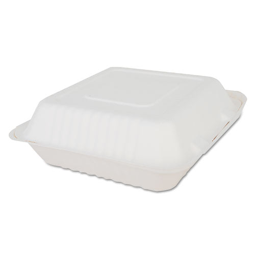 SCT® wholesale. Champware Molded-fiber Clamshell Containers, 9 X 9 X 3, White, 200-carton. HSD Wholesale: Janitorial Supplies, Breakroom Supplies, Office Supplies.