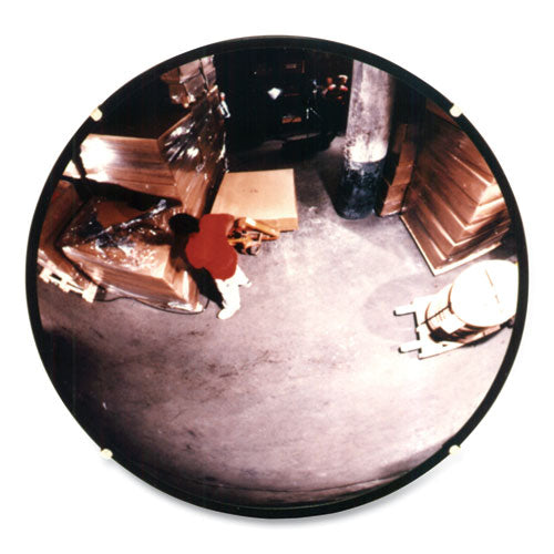 See All® wholesale. 160 Degree Convex Security Mirror, 26" Diameter. HSD Wholesale: Janitorial Supplies, Breakroom Supplies, Office Supplies.