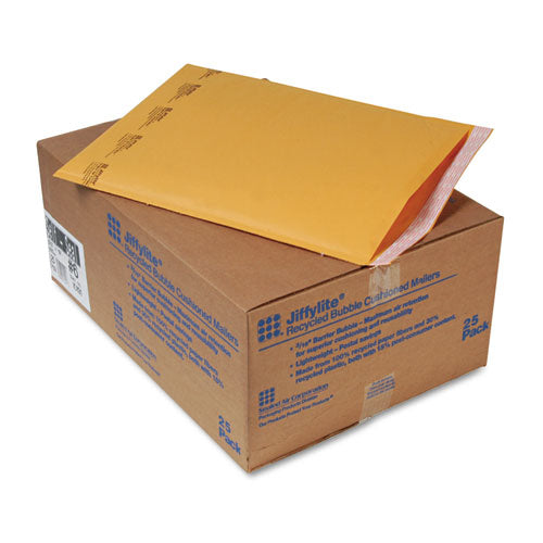 Sealed Air wholesale. Jiffylite Self-seal Bubble Mailer, #6, Barrier Bubble Lining, Self-adhesive Closure, 12.5 X 19, Golden Brown Kraft, 25-carton. HSD Wholesale: Janitorial Supplies, Breakroom Supplies, Office Supplies.