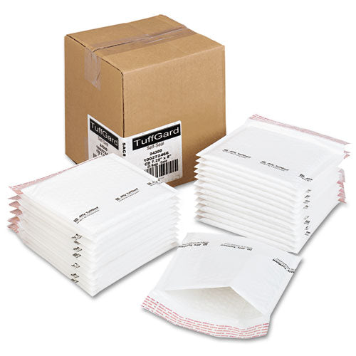 Sealed Air wholesale. Jiffy Tuffgard Self-seal Cushioned Mailer, Cd, Barrier Bubble Lining, Self-adhesive Closure, 7.25 X 8, White, 25-carton. HSD Wholesale: Janitorial Supplies, Breakroom Supplies, Office Supplies.