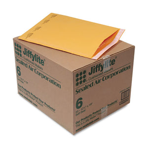 Sealed Air wholesale. Jiffylite Self-seal Bubble Mailer, #6, Barrier Bubble Lining, Self-adhesive Closure, 12.5 X 19, Golden Brown Kraft, 50-carton. HSD Wholesale: Janitorial Supplies, Breakroom Supplies, Office Supplies.