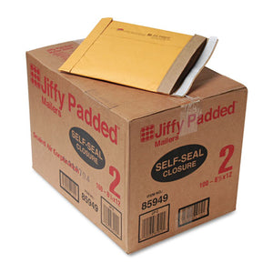 Sealed Air wholesale. Jiffy Padded Mailer, #2, Paper Lining, Self-adhesive Closure, 8.5 X 12, Natural Kraft, 100-carton. HSD Wholesale: Janitorial Supplies, Breakroom Supplies, Office Supplies.