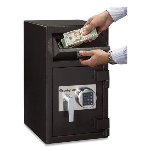 Sentry® Safe wholesale. Digital Depository Safe, Extra Large, 1.3 Cu Ft, 14w X 15.6d X 24h, Black. HSD Wholesale: Janitorial Supplies, Breakroom Supplies, Office Supplies.