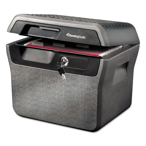 Sentry® Safe wholesale. Waterproof Fire-resistant File, 0.66 Cu Ft,16.63w X 13.88d X 14.13h, Charcoal Gray. HSD Wholesale: Janitorial Supplies, Breakroom Supplies, Office Supplies.