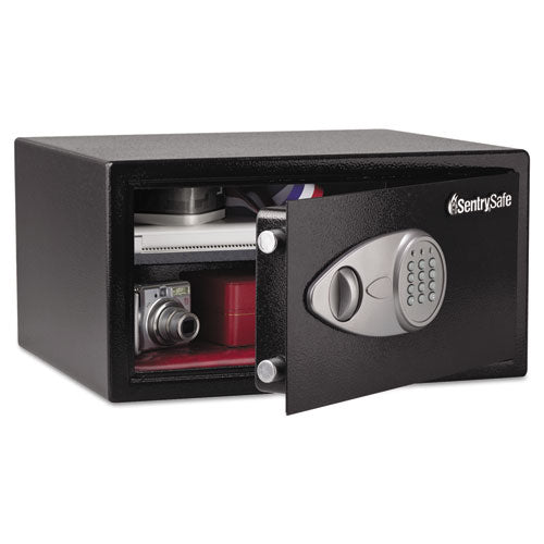 Sentry® Safe wholesale. Electronic Lock Security Safe, 1 Cu Ft, 16.94w X 14.56d X 8.88h, Black. HSD Wholesale: Janitorial Supplies, Breakroom Supplies, Office Supplies.