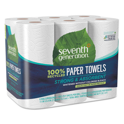 Seventh Generation® wholesale. Seventh Generation 100% Recycled Paper Kitchen Towel Rolls, 2-ply, 11 X 5.4 Sheets, 140 Sheets-rl, 6-pk. HSD Wholesale: Janitorial Supplies, Breakroom Supplies, Office Supplies.