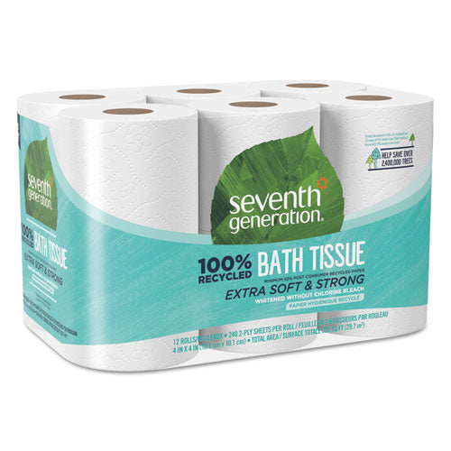 Seventh Generation® wholesale. Seventh Generation 100% Recycled Bathroom Tissue, Septic Safe, 2-ply, White, 240 Sheets-roll, 12-pack. HSD Wholesale: Janitorial Supplies, Breakroom Supplies, Office Supplies.