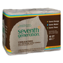 Load image into Gallery viewer, Seventh Generation® wholesale. Seventh Generation Natural Unbleached 100% Recycled Paper Kitchen Towel Rolls, 11 X 9, 120 Sh-rl, 6 Rl-pk. HSD Wholesale: Janitorial Supplies, Breakroom Supplies, Office Supplies.