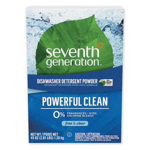 Seventh Generation® wholesale. Seventh Generation Automatic Dishwasher Powder, Free And Clear, 45oz Box. HSD Wholesale: Janitorial Supplies, Breakroom Supplies, Office Supplies.