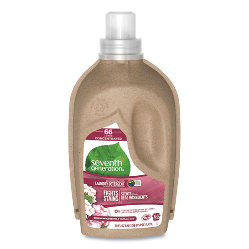 Seventh Generation® wholesale. Seventh Generation Natural Liquid Laundry Detergent, Geranium Blossoms And Vanilla, 50 Oz Bottle, 6-carton. HSD Wholesale: Janitorial Supplies, Breakroom Supplies, Office Supplies.