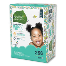 Load image into Gallery viewer, Seventh Generation® wholesale. Seventh Generation Free And Clear Baby Wipes, Refill, Unscented, White, 256-pack, 3 Packs-carton. HSD Wholesale: Janitorial Supplies, Breakroom Supplies, Office Supplies.