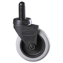 Load image into Gallery viewer, Rubbermaid® Commercial wholesale. Rubbermaid® Replacement Swivel Bayonet Casters, 3&quot; Wheel, Thermoplastic Rubber, Black. HSD Wholesale: Janitorial Supplies, Breakroom Supplies, Office Supplies.