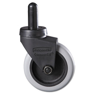 Rubbermaid® Commercial wholesale. Rubbermaid® Replacement Swivel Bayonet Casters, 3" Wheel, Thermoplastic Rubber, Black. HSD Wholesale: Janitorial Supplies, Breakroom Supplies, Office Supplies.