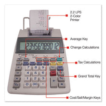 Load image into Gallery viewer, Sharp® wholesale. El-1750v Two-color Printing Calculator, Black-red Print, 2 Lines-sec. HSD Wholesale: Janitorial Supplies, Breakroom Supplies, Office Supplies.