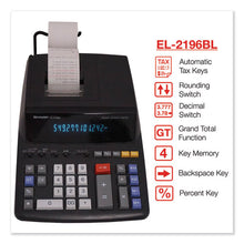 Load image into Gallery viewer, Sharp® wholesale. El2196bl Two-color Printing Calculator, Black-red Print, 3.7 Lines-sec. HSD Wholesale: Janitorial Supplies, Breakroom Supplies, Office Supplies.