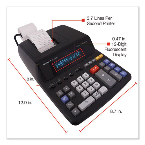 Sharp® wholesale. El2196bl Two-color Printing Calculator, Black-red Print, 3.7 Lines-sec. HSD Wholesale: Janitorial Supplies, Breakroom Supplies, Office Supplies.