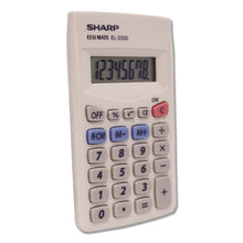 Load image into Gallery viewer, Sharp® wholesale. El233sb Pocket Calculator, 8-digit Lcd. HSD Wholesale: Janitorial Supplies, Breakroom Supplies, Office Supplies.