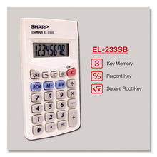 Load image into Gallery viewer, Sharp® wholesale. El233sb Pocket Calculator, 8-digit Lcd. HSD Wholesale: Janitorial Supplies, Breakroom Supplies, Office Supplies.