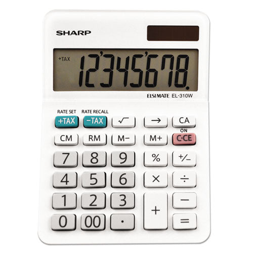 Sharp® wholesale. El-310wb Mini Desktop Calculator, 8-digit Lcd. HSD Wholesale: Janitorial Supplies, Breakroom Supplies, Office Supplies.